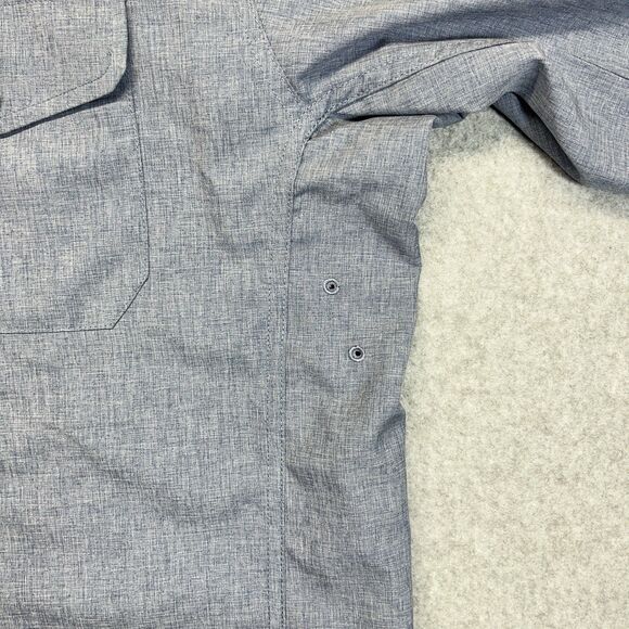 Vertx Recce Technical Shirt Men’s 2XL Blue Snap Front Tactical VTX1521 - Picture 5 of 12